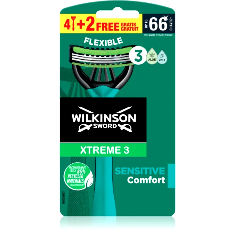 Wilkinson Sword Wilkinson Sword Xtreme 3 Sensitive μιας χρήσεως ξυραφάκια 6 τμχ