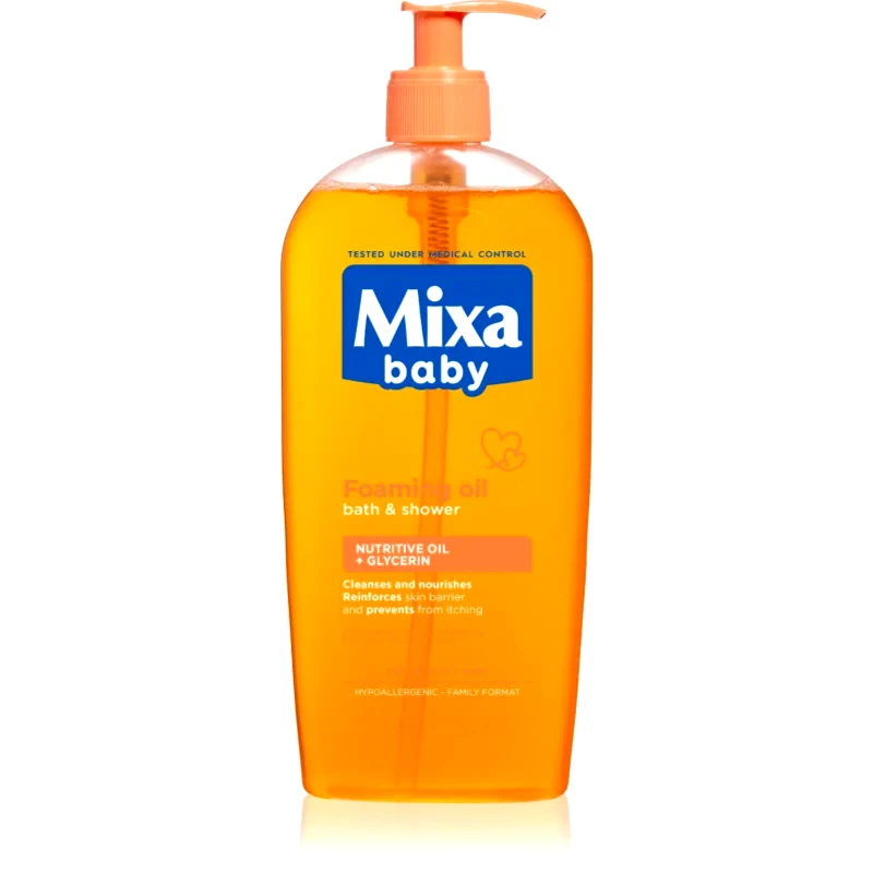 MIXA Mixa Baby αφρώδες λάδι για ντους και μπάνιο 400 ml