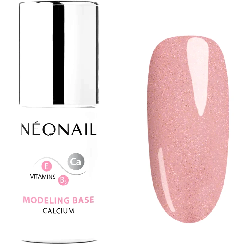 NeoNail NEONAIL Modeling Base Calcium βάση βερνίκι για τζελ νύχια με ασβέστιο απόχρωση Pink Quartz 7,2 ml