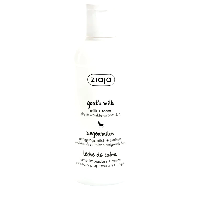 Ziaja Ziaja Goat's Milk καθαριστική λοσιόν + τόνερ προσώπου 2 σε 1 200 μλ