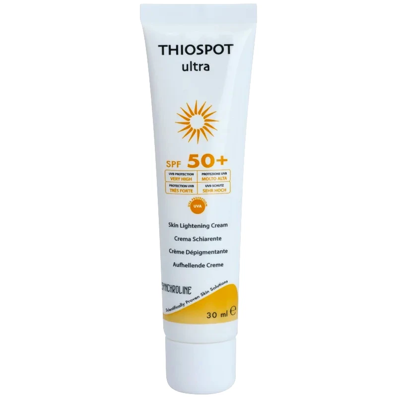 Synchroline Synchroline Thiospot Ultra λαμπρυντική κρέμα για επιδερμίδα με υπέρχρωση SPF 50+ 30 ml