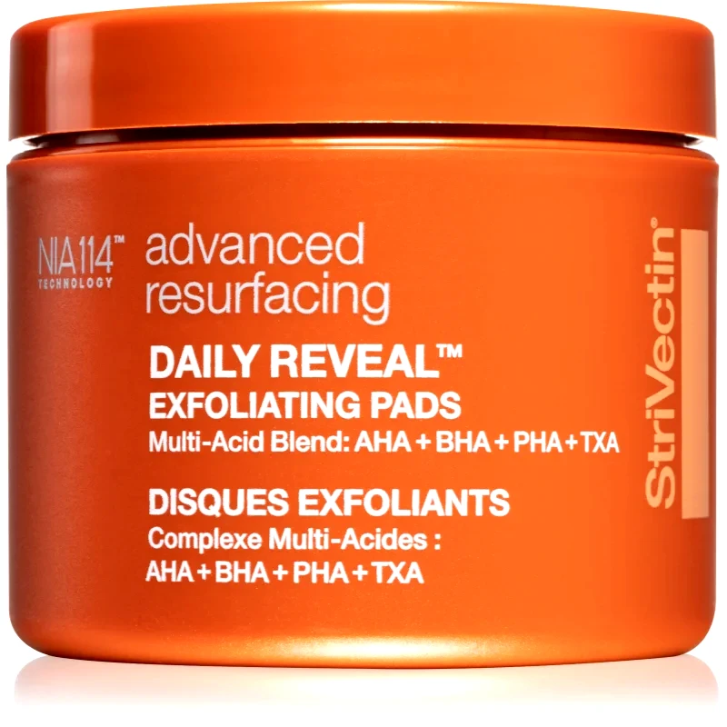 StriVectin StriVectin Advanced Resurfacing Daily Reveal Exfoliating Pads απολεπιστικά επιθέματα για την ελαχιστοποίηση των πόρων 60 τμχ