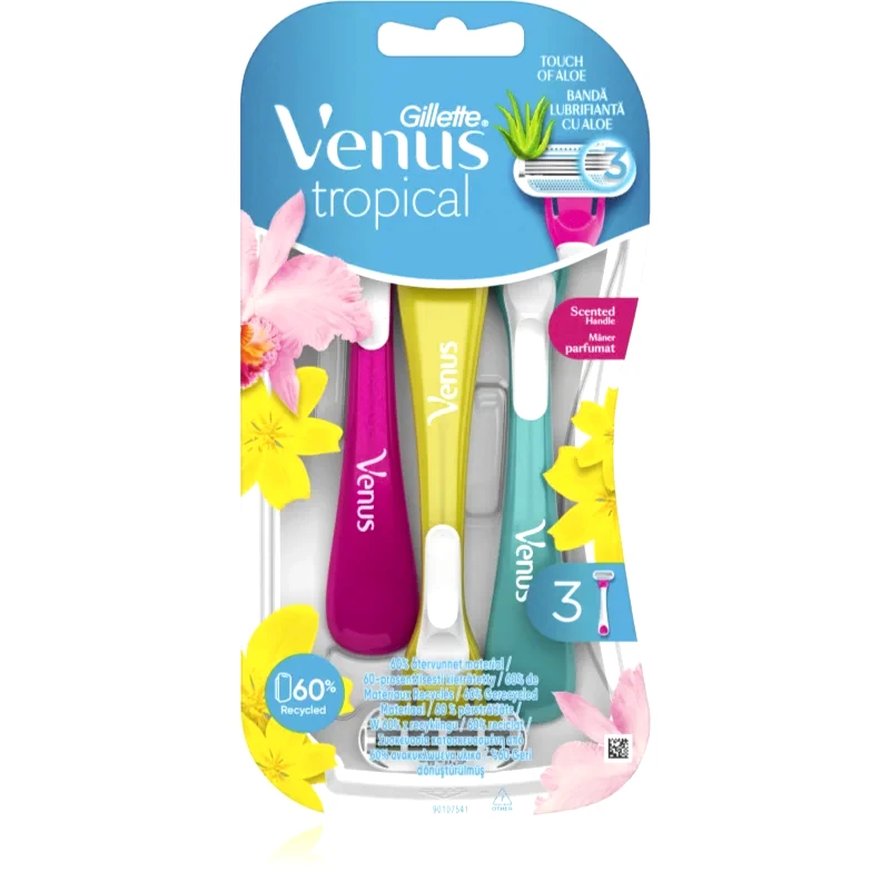 Gillette Gillette Venus Tropical μιας χρήσεως ξυριστικές μηχανές 3 τμχ