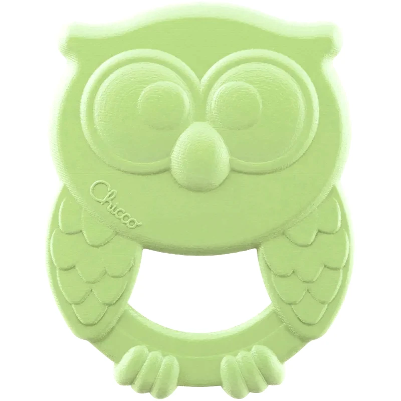 Chicco Chicco Eco+ Owly Teether μασητικό Green 3 m+ 1 τμχ