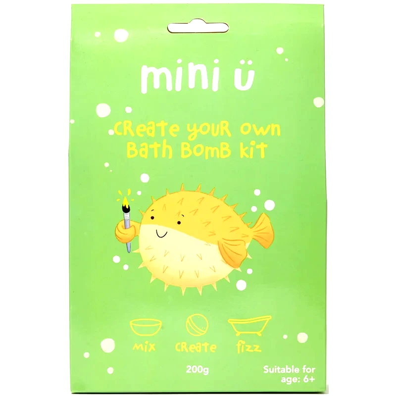 Mini-U Mini-U Create Your Own Bath Bomb Kit σετ για να δημιουργήσετε αφρώδεις βόμβες στο μπάνιο 200 γρ