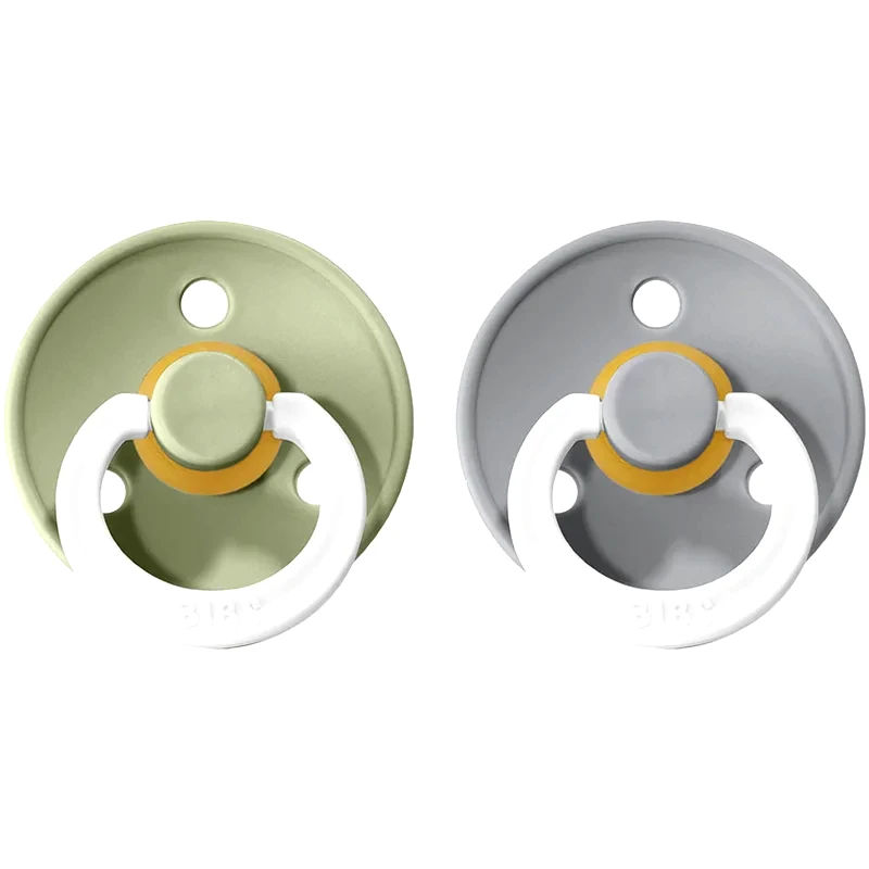 BIBS BIBS Colour Natural Rubber Size 1: 0+ months πιπίλα Sage Night / Cloud Night 2 τμχ