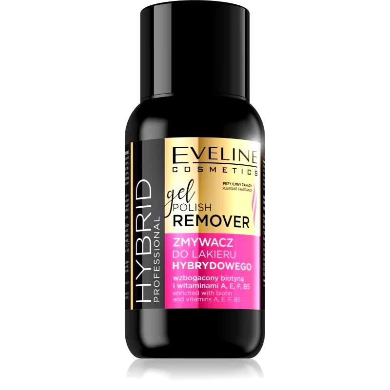 Eveline Cosmetics Eveline Cosmetics Hybrid Professional ασετόν για τα νύχια με βιταμίνη Α και Ε 150 μλ