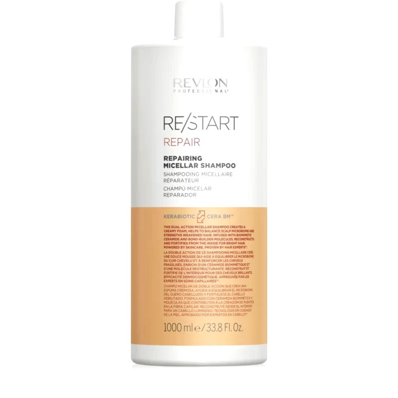 Revlon Professional Revlon Professional Re/Start Recovery μικυλλιακό σαμπουάν για κατεστραμμένα και εύθραυστα μαλλιά 1000 ml
