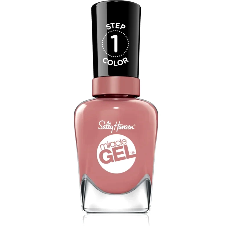 Sally Hansen Sally Hansen Miracle Gel™ τζελ βερνίκι νυχιών χωρίς τη χρήση των UV/LED λαμπτήρων απόχρωση Rose & Shine 14,7 ml