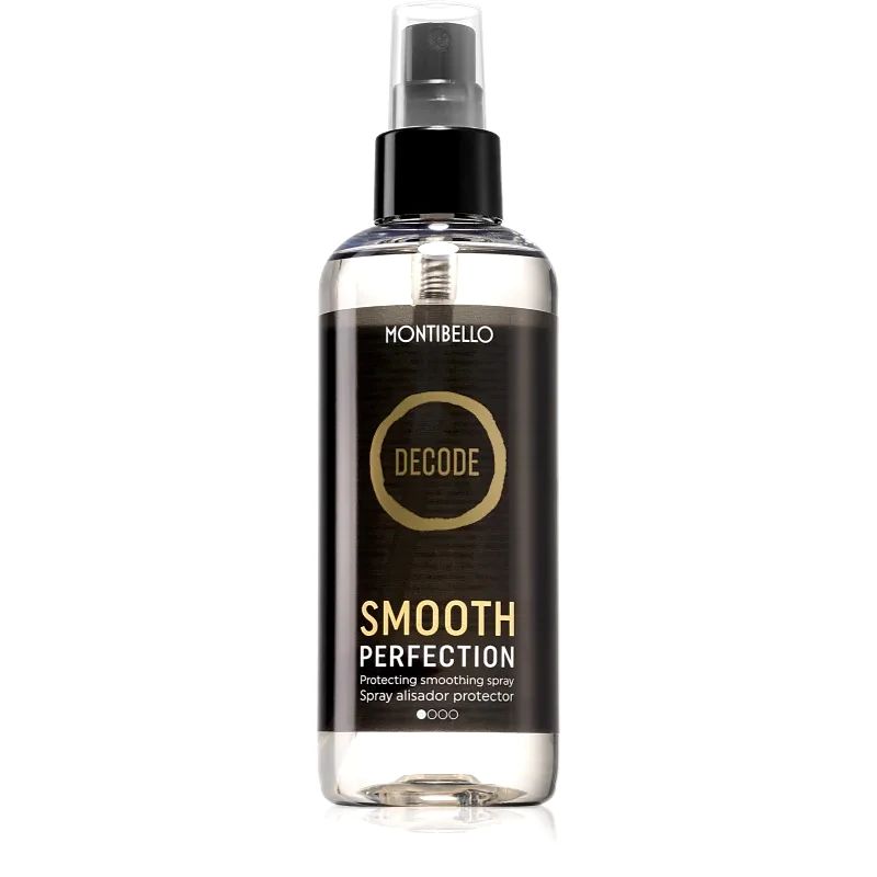 Montibello Montibello Decode Smooth Perfection Spray θερμοπροστατευτικό σπρέι για επεξεργασία με σίδερο ή ψαλίδι μαλλιών για λεπτά και κατεστραμμένα μαλλιά 200 μ