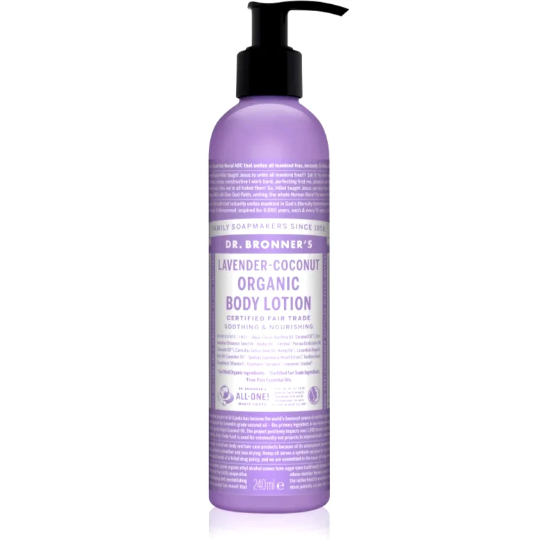 Dr. Bronner’s Dr. Bronner’s Lavender & Coconut εντατικά θρεπτική λοσιόν σώματος για κανονικό και ξηρό δέρμα 240 ml