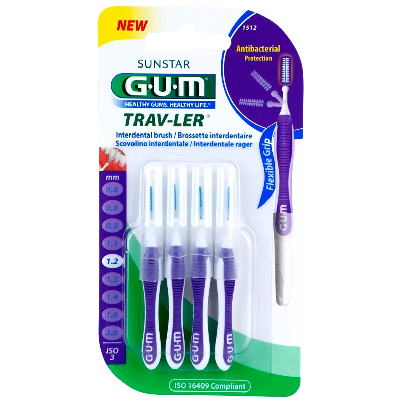G.U.M G.U.M Trav-Ler Interdental μεσοδόντια βουρτσάκια 1,2 mm 4 τμχ