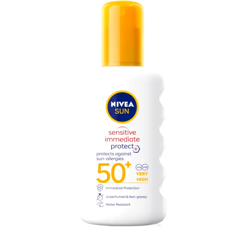Nivea NIVEA SUN Protect & Sensitive αντηλιακό προστατευτικό σπρέι SPF 50+ 200 ml