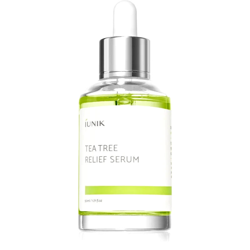 iUnik iUnik Tea Tree καταπραϋντικός ορός προσώπου για ευαίσθητη επιδερμίδα με τάση για ακμή 50 ml