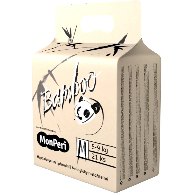 MonPeri MonPeri Bamboo Size M πάνες μιας χρήσης ECO 5-9 kg 21 τμχ