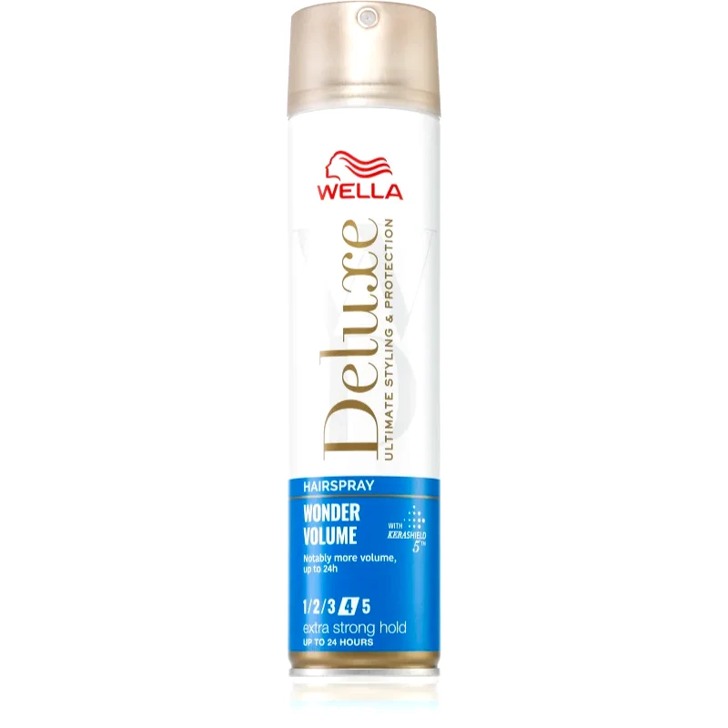 Wella Wella Deluxe Wonder Volume λακ μαλλιών για δυνατό κράτημα για όγκο 250 μλ