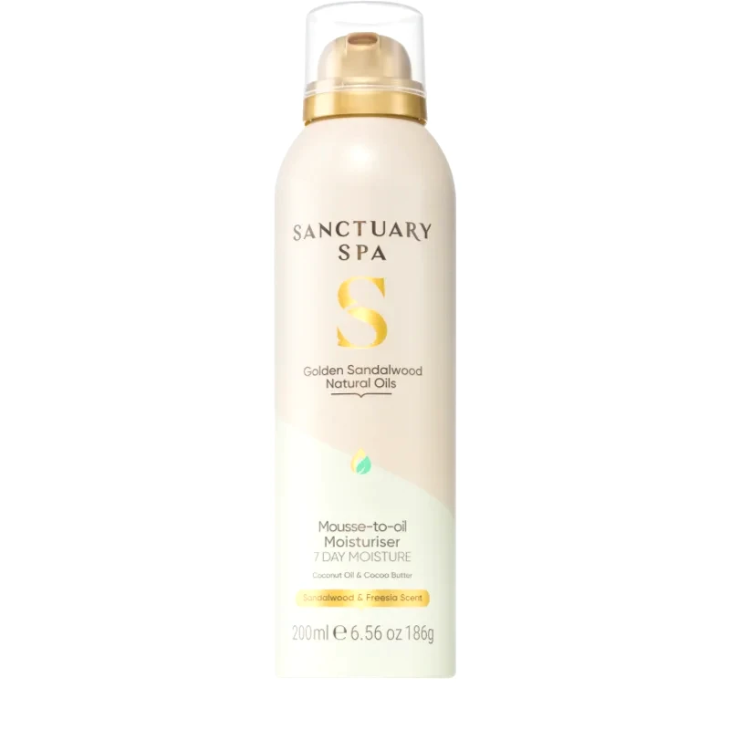 Sanctuary Spa Sanctuary Spa Golden Sandalwood ενυδατικός αφρός με θρεπτικό αποτέλεσμα 200 ml