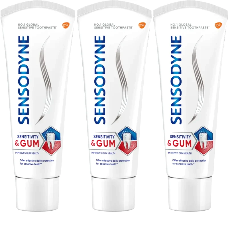 Sensodyne Sensodyne Sensitivity & Gum οδοντόκρεμα για ευαίσθητα δόντια Mint 3x75 ml