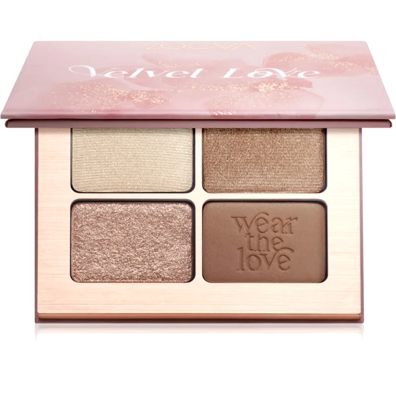 ZOEVA ZOEVA Velvet Love Eyeshadow Quad Παλέτα σκιών για τα μάτια απόχρωση Beautiful Bright Eyes 4x1,5 γρ