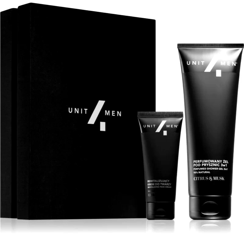 Unit4Men Unit4Men Revitalizing set Citrus & Musk σετ δώρου για πρόσωπο, σώμα, και μαλλιά για άντρες