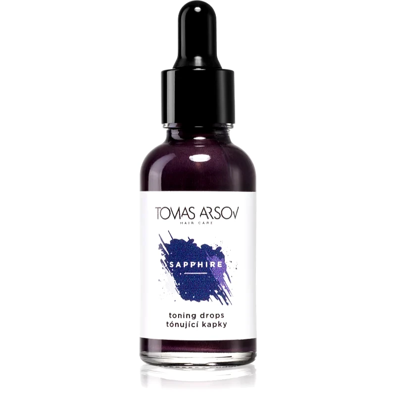 Tomas Arsov Tomas Arsov Sapphire Toning Drops φροντίδα για τα μαλλιά για ξανοιγμένα μαλλιά ή ξανθά μαλλιά με ανταύγειες 30 ml