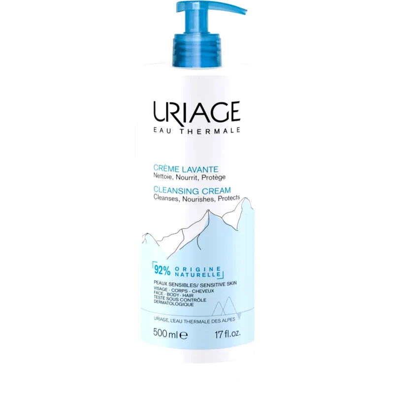 Uriage Uriage Hygiène Cleansing Cream θρεπτική καθαριστική κρέμα για σώμα και πρόσωπο 500 ml