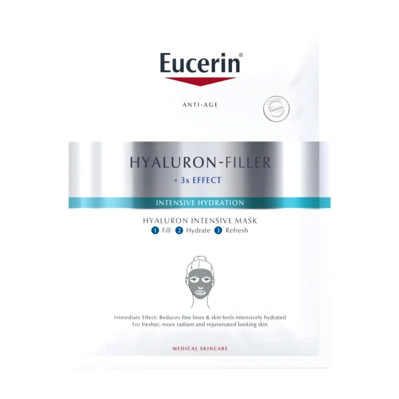 Eucerin Eucerin Hyaluron-Filler + 3x Effect εντατική μάσκα υαλουρονικού οξέος 1 τμχ