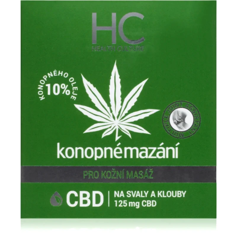 Health Culture Health Culture CBD Hemp Lubrication massage κρέμα για μασάζ Με λάδι κάνναβης 125 ml