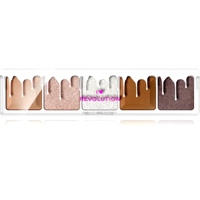 I Heart Revolution I Heart Revolution Mini Chocolate Palette Παλέτα σκιών για τα μάτια απόχρωση White Vanilla Cream 5,5 γρ