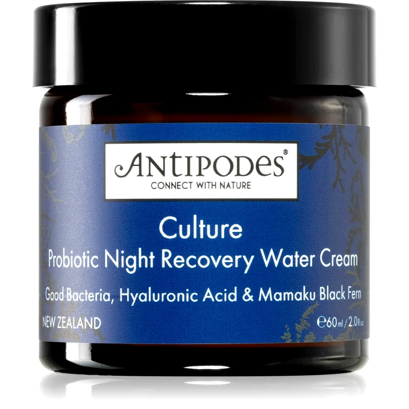 Antipodes Antipodes Culture Probiotic Night Recovery Water Cream εντατική κρέμα νύχτας για αναζωογόνηση με προβιοτικά 60 ml