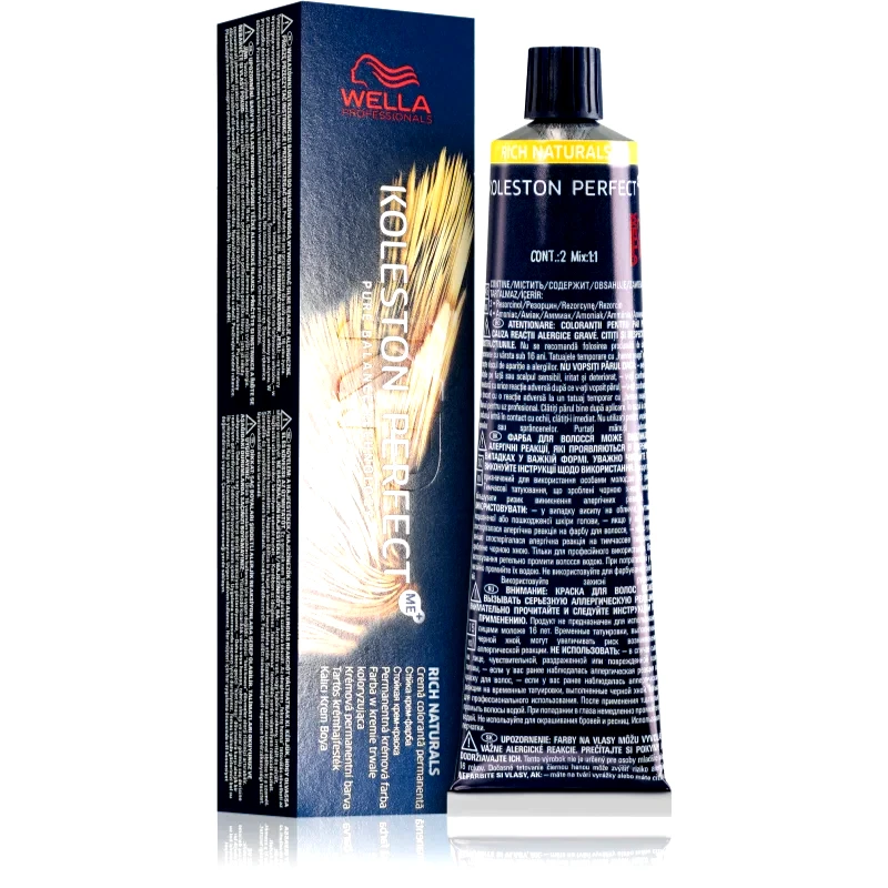 Wella Professionals Wella Professionals Koleston Perfect ME+ Rich Naturals μόνιμη βαφή μαλλιών απόχρωση 9/8 60 ml