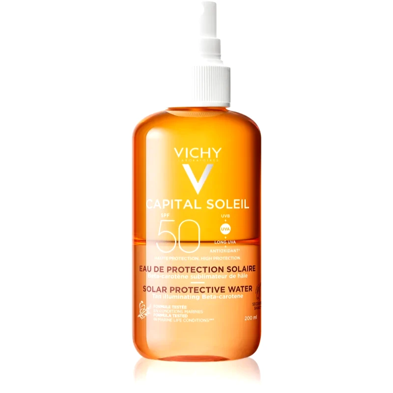 Vichy Vichy Capital Soleil προστατευτικό σπρέι με βήτα καροτίνη SPF 50 200 ml