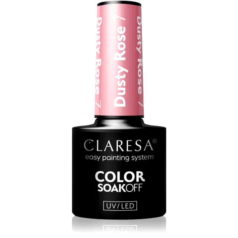 Claresa Claresa SoakOff UV/LED Color Dusty Rose τζελ βερνίκι νυχιών απόχρωση 7 5 γρ