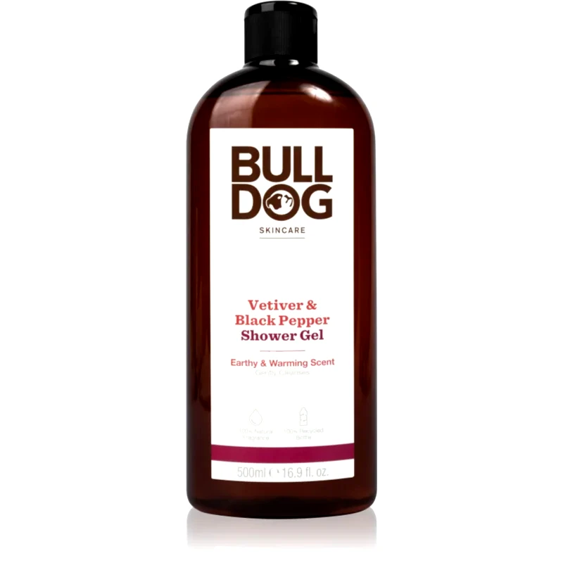 Bulldog Bulldog Vetiver and Black Pepper τζελ για ντους για άντρες 500 ml