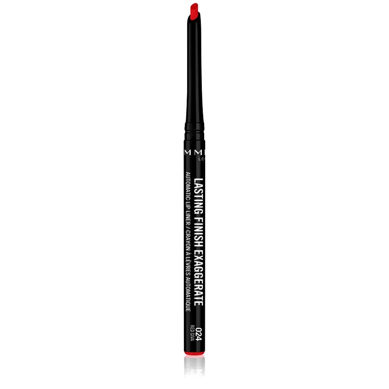 Rimmel Lasting Finish Exaggerate αυτόματο μολύβι για τα χείλη απόχρωση 024 Red Diva 0,25 γρ φωτογραφία
