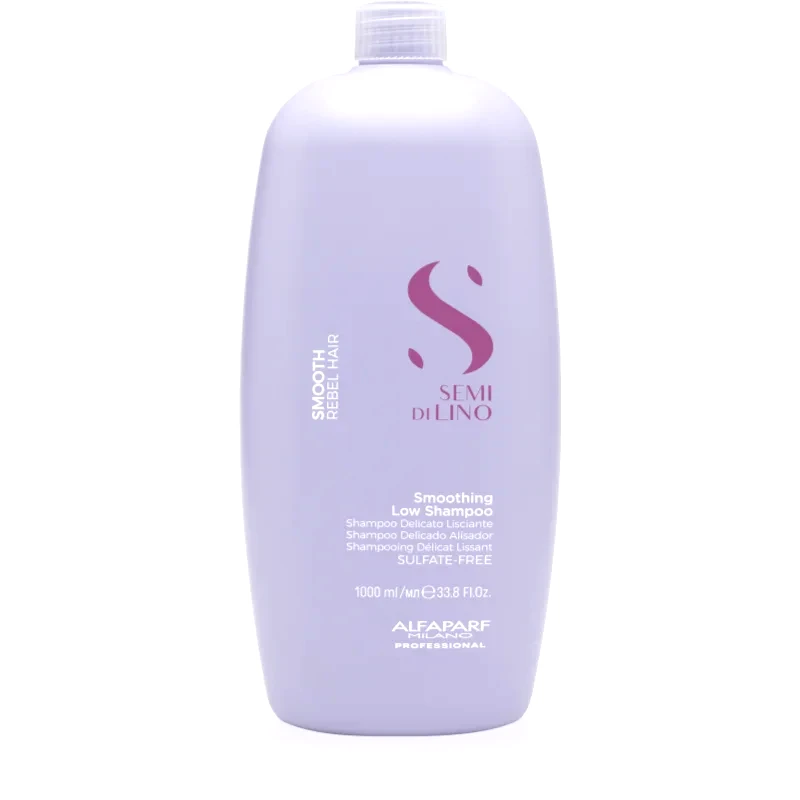 Alfaparf Milano Alfaparf Milano Semi di Lino Smooth λειαντικό σαμπουάν για ατίθασα και κρεπαρισμένα μαλλιά 1000 ml