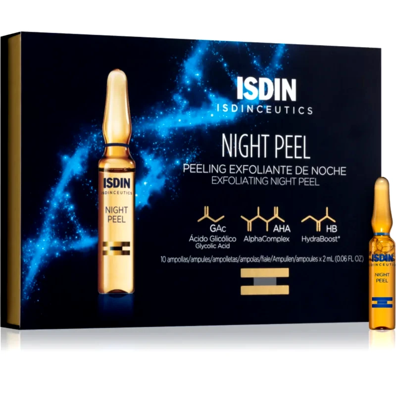ISDIN ISDIN Isdinceutics Night Peel ορός πίλινγκ για απολέπιση σε αμπούλες 10x2 ml