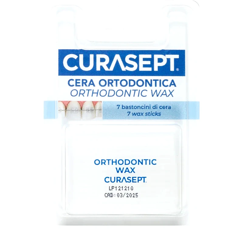 Curasept Curasept Orthodontic Wax ορθοδοντικό κερί για σιδεράκια 7 τμχ