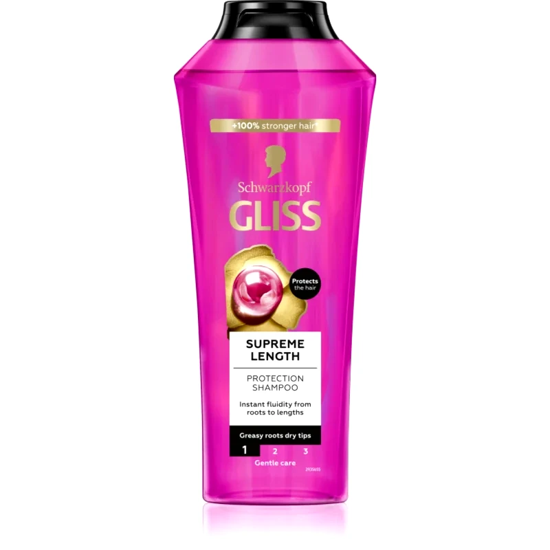 Schwarzkopf Schwarzkopf Gliss Supreme Length προστατευτικό σαμπουάν για μακριά μαλλιά 400 ml