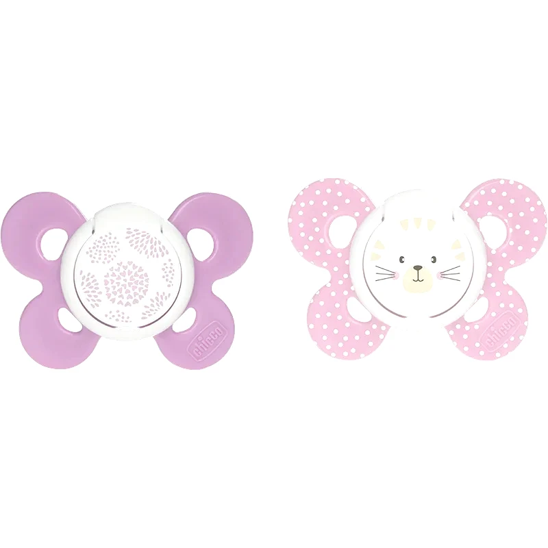Chicco Chicco Physio Comfort 6-16m πιπίλα Girl - Dots/Cat 2 τμχ