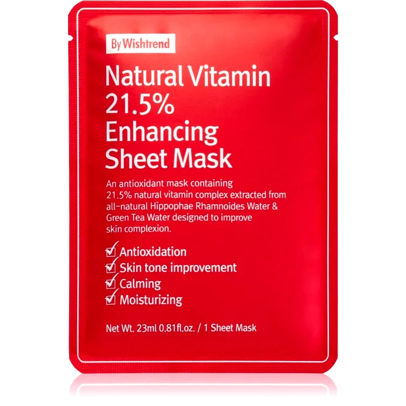 By Wishtrend By Wishtrend Natural Vitamin υφασμάτινη μάσκα ενίσχυσης 23 ml