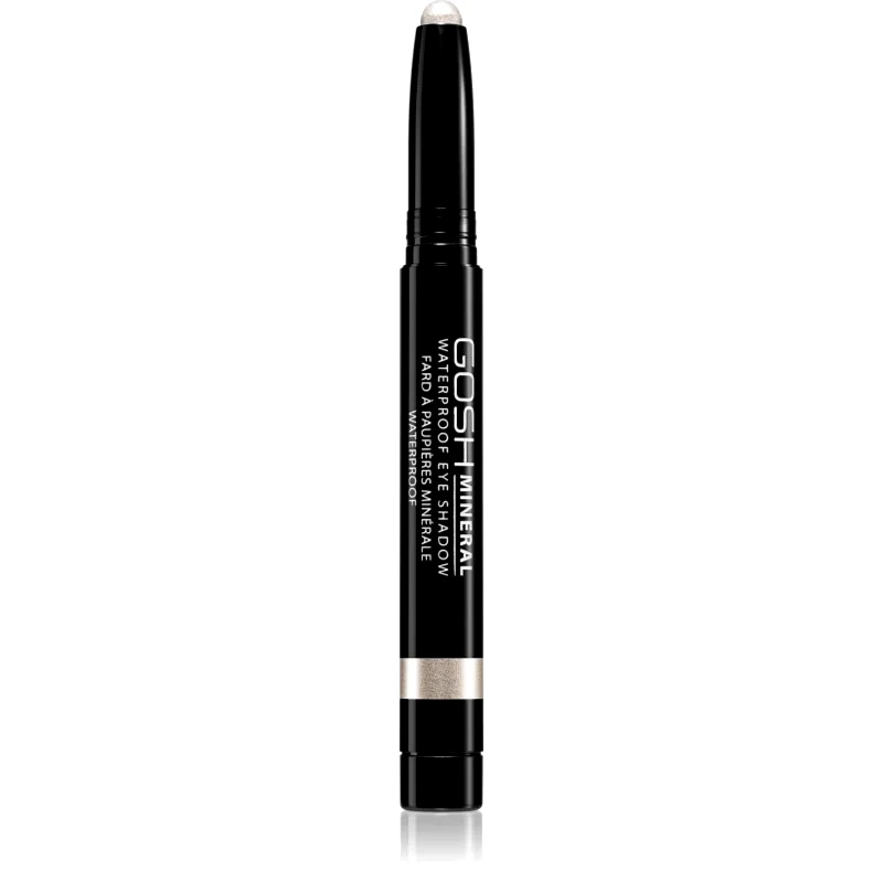 Gosh Gosh Mineral Waterproof μακράς διαρκείας σκιές ματιών σε μολύβι αδιάβροχο απόχρωση 001 Pearly White 1,4 γρ