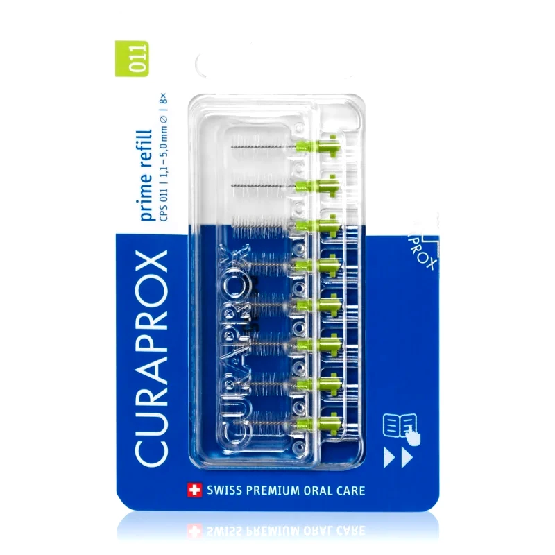 Curaprox Curaprox Prime Refill ανταλλακτικά μεσοδόντια βουρτσάκια σε κυψέλη CPS 011 1,1- 5,0 mm 8 τμχ