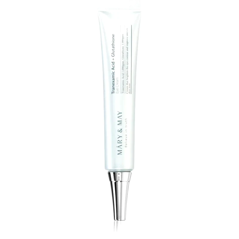 MARY & MAY MARY & MAY Tranexamic Acid + Glutathione Eye Cream αντιρυτιδική κρέμα ματιών που μειώνει το πρήξιμο και τους μαύρους κύκλους 30 γρ