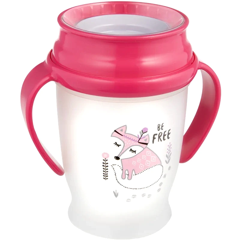 LOVI LOVI Indian Summer Junior 360° κύπελλο με λαβές 9+ m Girl 250 ml