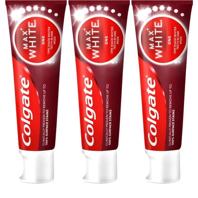 Colgate Colgate Max White One λευκαντική οδοντόκρεμα 3x75 ml