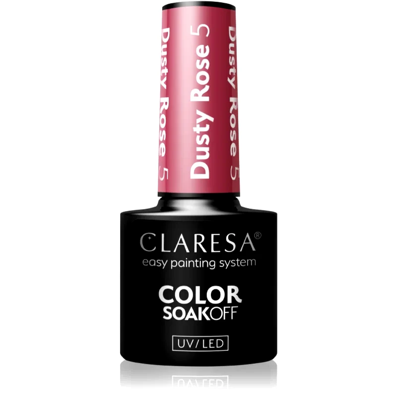 Claresa Claresa SoakOff UV/LED Color Dusty Rose τζελ βερνίκι νυχιών απόχρωση 5 5 γρ