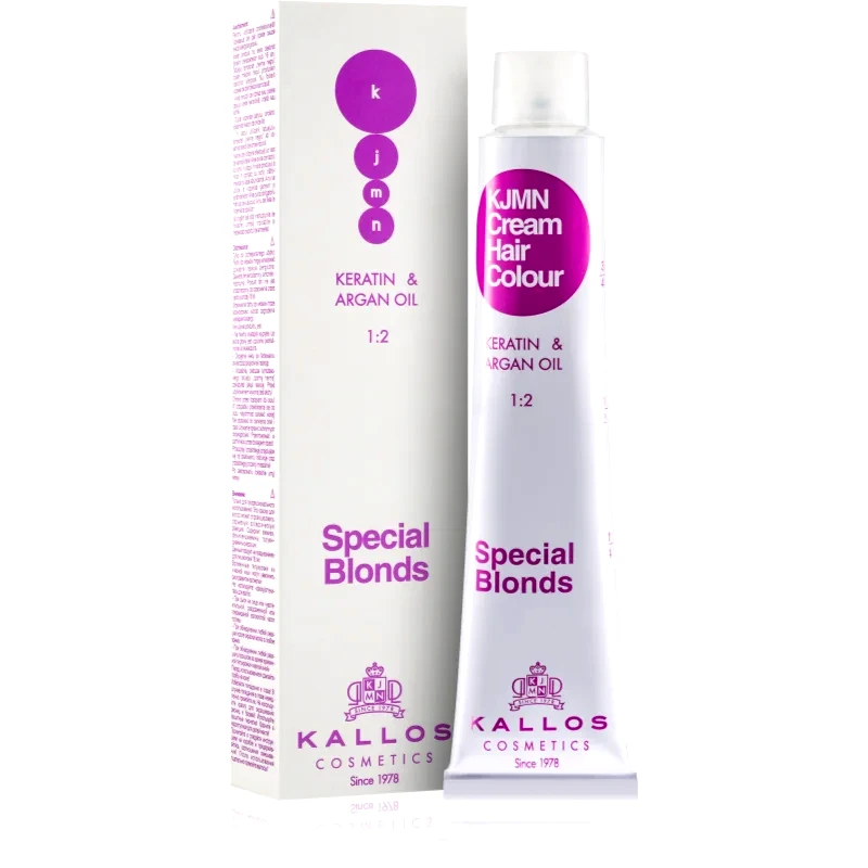 Kallos Kallos KJMN Professional Cream Hair Colour Keratin & Argan Oil βαφή μαλλιών απόχρωση 000 Lightener 100 ml