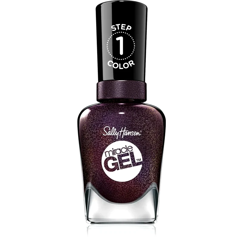Sally Hansen Sally Hansen Miracle Gel™ τζελ βερνίκι νυχιών χωρίς τη χρήση των UV/LED λαμπτήρων απόχρωση Starry Night 14,7 ml