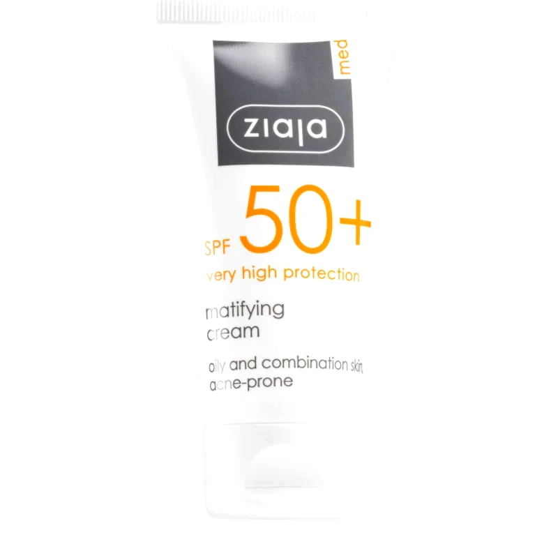 Ziaja Med Ziaja Med Protecting UVA + UVB αντηλιακή ματ κρέμα προσώπου SPF 50+ 50 ml